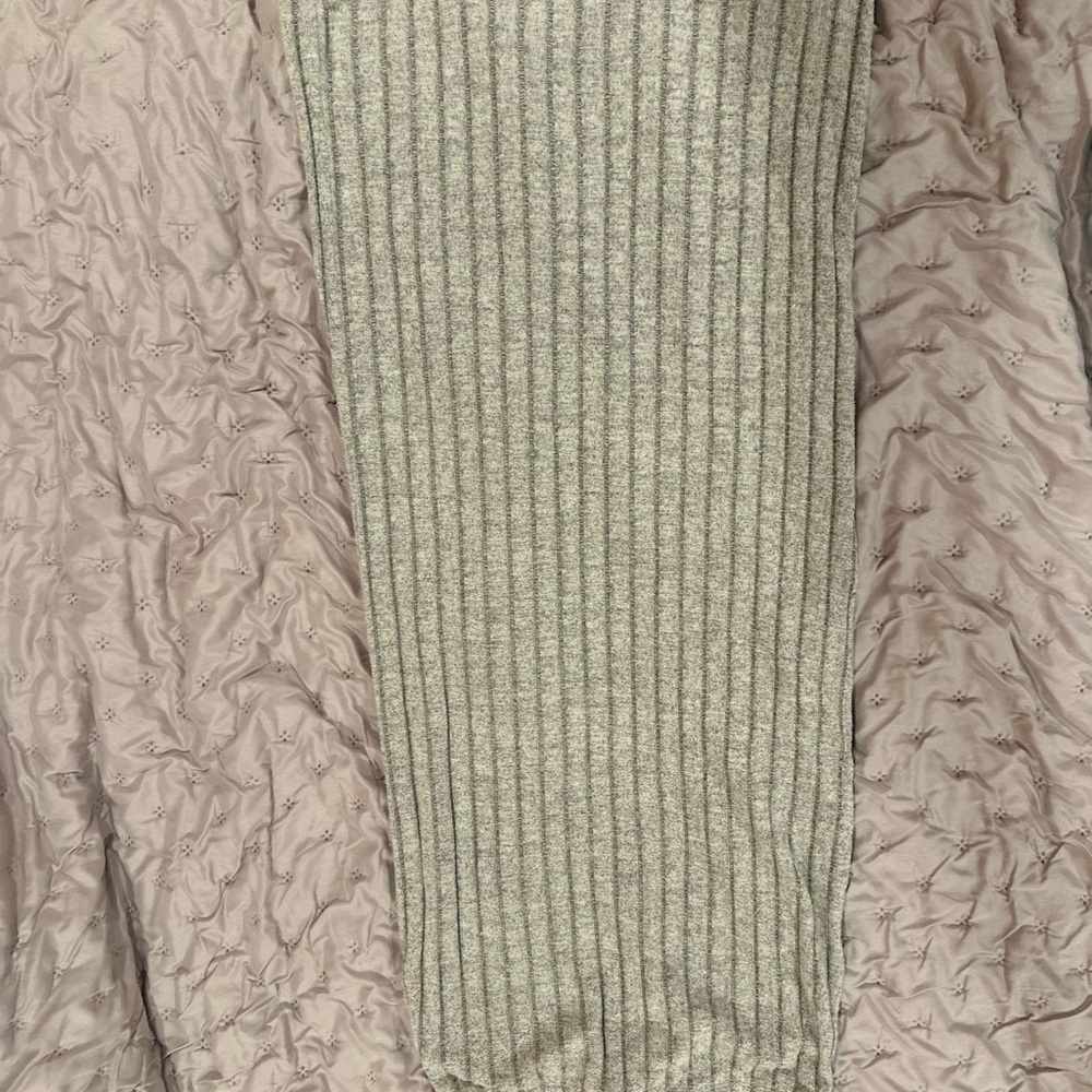 Ribbed Knit Maxi Skirt